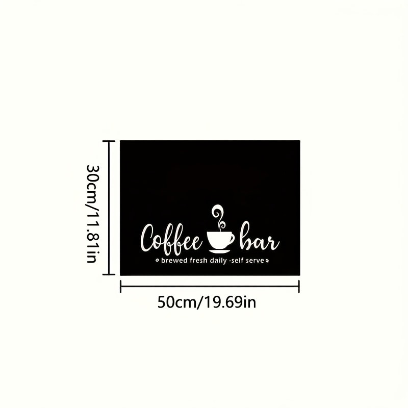 Coffee Bar Mat & Dish Drying Mat – Bohemian Absorbent Kitchen Counter Mat for Coffee Machine, Espresso Station & Countertop