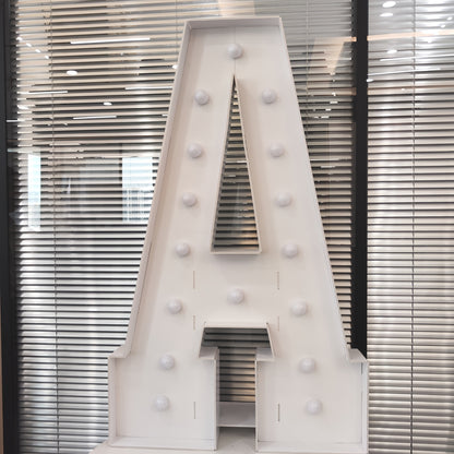 LED Letter Lights 4FT Tall Marquee Letter Lights A-Z Alphabet Light Up Letters with Cool White LED for Wedding, Birthday, Party, Proposal & Graduation Decor