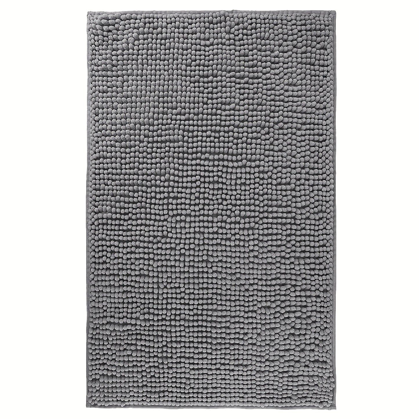 Chenille Bath Rug Extra Thick Soft Absorbent Non-Slip Bathroom Mat Machine Washable, Multiple Sizes & Colors