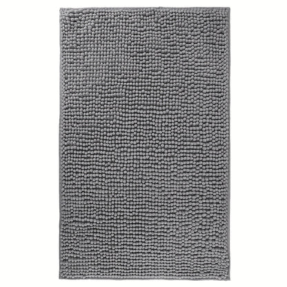 Chenille Bath Rug Extra Thick Soft Absorbent Non-Slip Bathroom Mat Machine Washable, Multiple Sizes & Colors