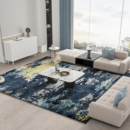 Area Rug Boho Vintage Washable Non-Slip Rug for Living Room Bedroom Traditional Woven Carpet Home Decor