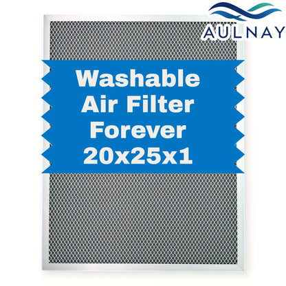 Washable Electrostatic HVAC Air Filter MERV 8 Lifetime Reusable, 6-Layer Filtration MPR 600 FPR 5, Increases Airflow, Healthier Indoor Air for Home and Office, Multiple Sizes Available