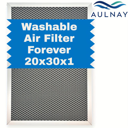 Washable Electrostatic HVAC Air Filter MERV 8 Lifetime Reusable, 6-Layer Filtration MPR 600 FPR 5, Increases Airflow, Healthier Indoor Air for Home and Office, Multiple Sizes Available