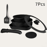 7-Piece Detachable Black Set