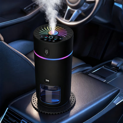 USB Cool Mist Humidifier with Color-Changing Night Light, Portable Desktop Car Aromatherapy Humidifier Nano Fine Mist Facial Steamer, Filter-Free Continuous Intermittent Atomization for Bedroom Office Travel