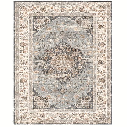 Vintage Persian Area Rug Machine Washable Non-Slip Non-Shedding Floral Indoor Carpet for Living Room Bedroom in Multiple Colors and Sizes