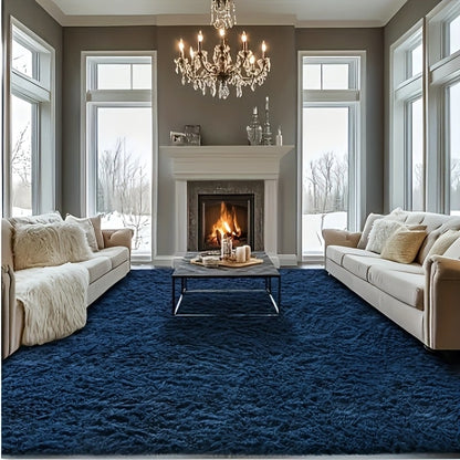 Fluffy Area Rug Large Soft Shag Carpet for Living Room Bedroom – Non-Slip Ultra Thick Plush Floor Mat, Multiple Sizes & Colors, Home Decor