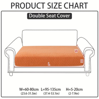 Jacquard Stretch Sofa Cover Non-Slip | Elastic Wear-Resistant Couch Slipcover, Polyester Jacquard Fabric, 1 to 4 Seat Sectional L-Shape, Armrest Backrest, Machine Washable