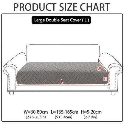 Sofa Cover Stretch Slipcover Universal Fit - Elastic Non-Slip Couch Cover Pet Friendly Machine Washable | Sofa Seat Cover Armrest Back Chaise Protector for Living Room Deep Gray Home Decor Furniture Cover