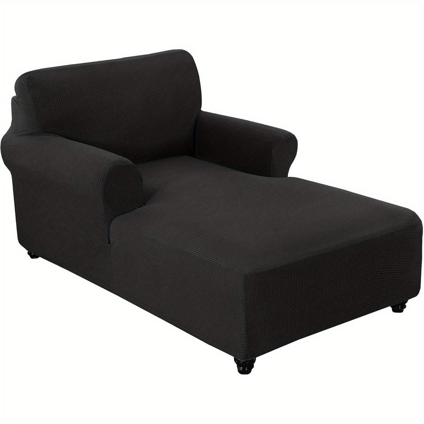 Chaise Lounge Cover Stretch Slipcover Jacquard Fabric Chair Sofa Protector for Living Room Bedroom Machine Washable Multi-Color