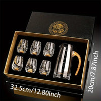 1 pot of 6 cups household wine glasses and goblets
