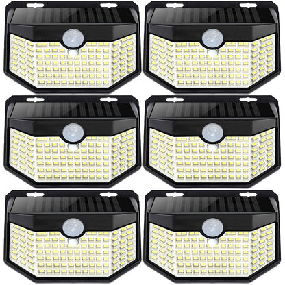 Solar Step Lights Outdoor 120 LED Motion Sensor – 270° Wide Angle IP65 Waterproof Wall Light with 3 Modes | 18-Hour Solar Powered Stair Light for Pathway, Fence, Garage & Deck | 4/6/8 Pack