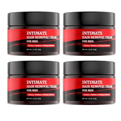 Hair Removal Cream for Men - Fast Acting Depilatory for Chest Back Legs Arms Intimate Areas Sensitive Skin Formula 50g