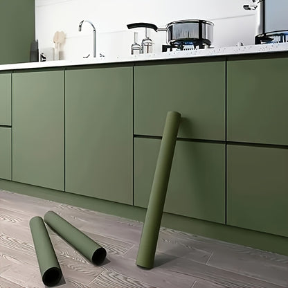 Peel and Stick Wallpaper Textured Matcha Green | Self-Adhesive Contact Paper 23.62"x118.1" Roll | Removable Wall Covering for Kitchen Bathroom Living Room Bedroom Decor