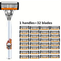 1 handle + 32 blades